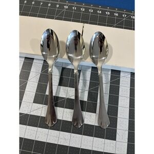 Towle Chelmsford‎ (3) Serving Spoons 18/8 Stainless Flatware Germany Satin